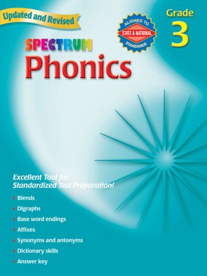 cover image of Spectrum Phonics, Grade 3